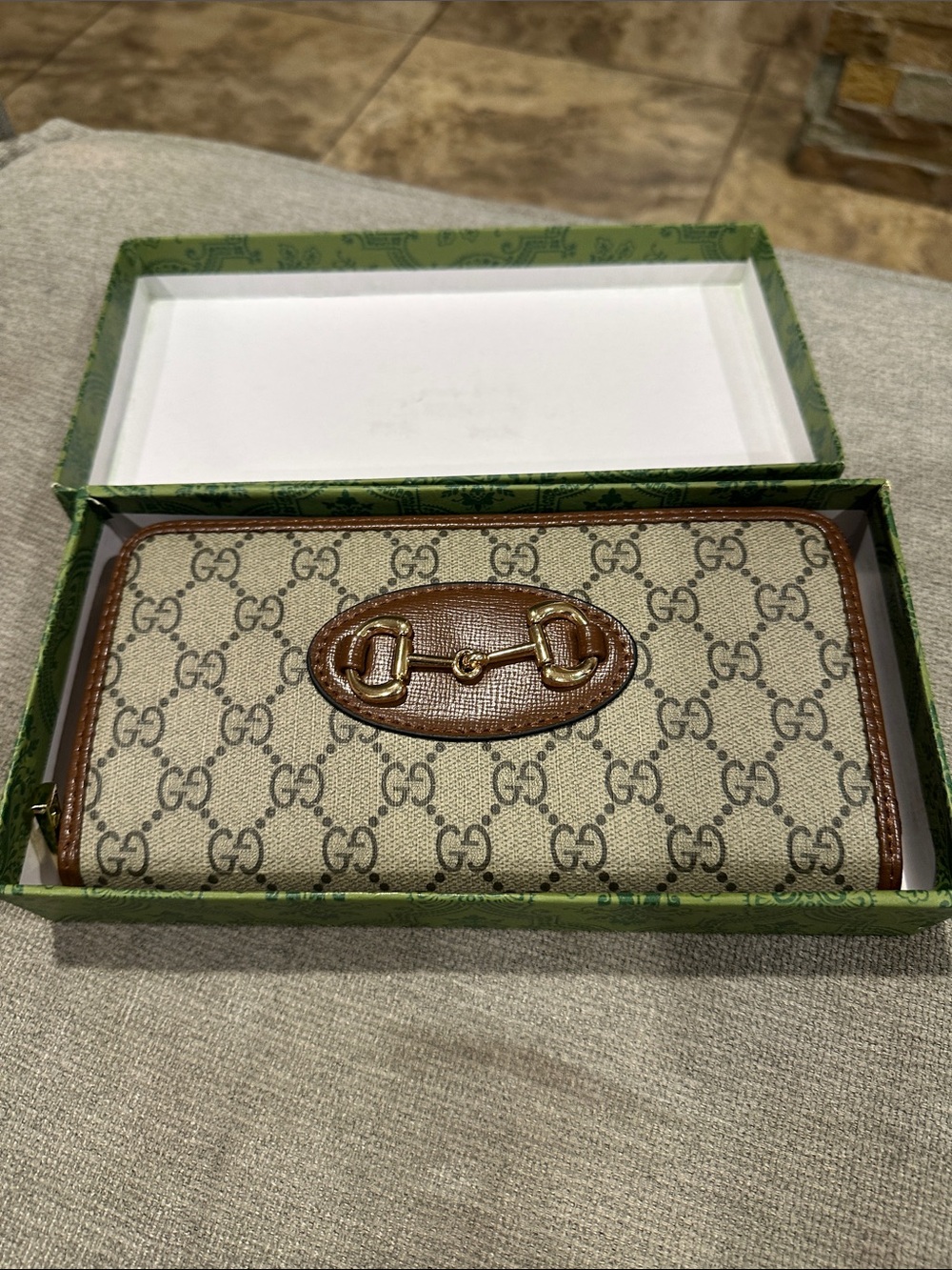 Beige Supreme Canvas Wallet
